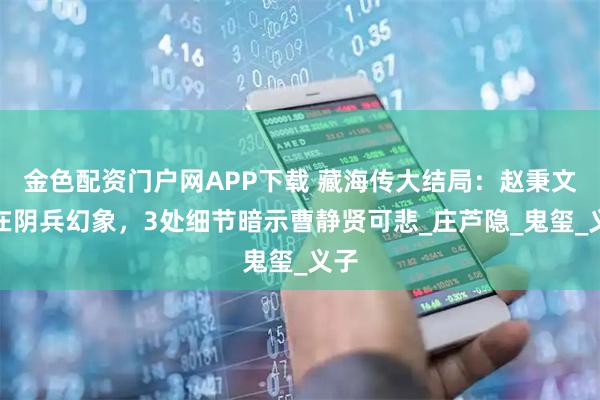 金色配资门户网APP下载 藏海传大结局：赵秉文死在阴兵幻象，3处细节暗示曹静贤可悲_庄芦隐_鬼玺_义子