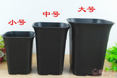 【豫超厂家批发多肉黑方万象盆磨砂高腰盆多肉根球类用黑色加厚小号000001】郑州市惠济区双桥花卉基地豫超园林资材经营部 - 产品库